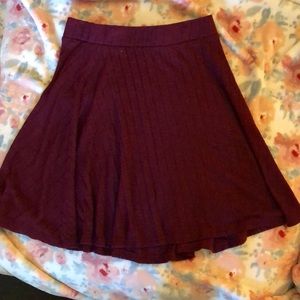 Fun maroon skater skirt!